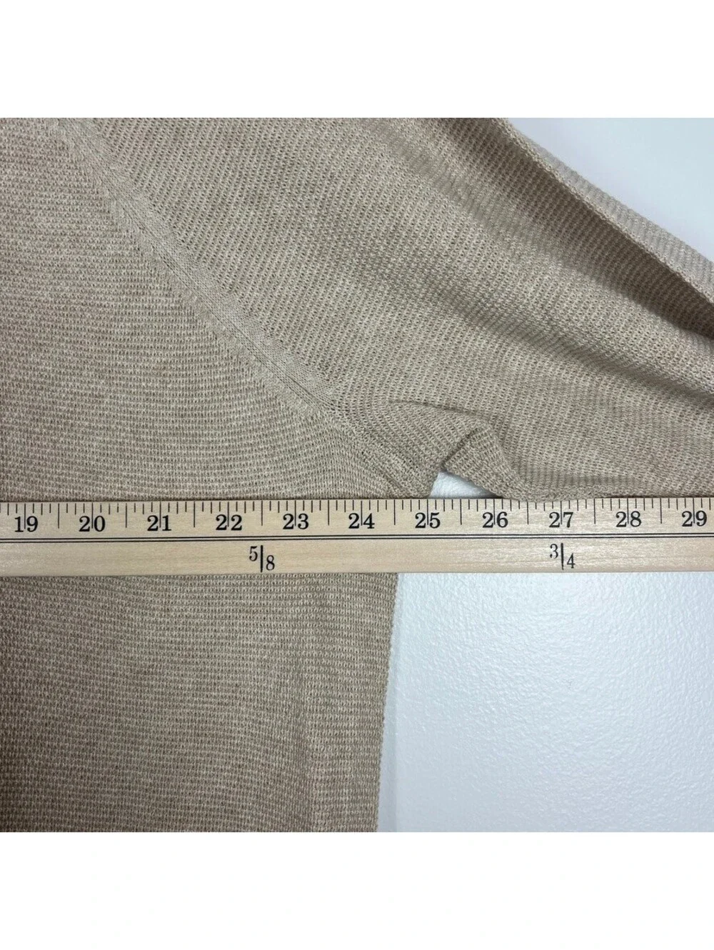 J.Crew NWT XL 100% Cotton Crewneck Sweater Beige Tan Raglan Lightweight